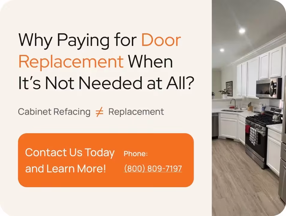 Promo panel offering a free consultation instead of door replacement